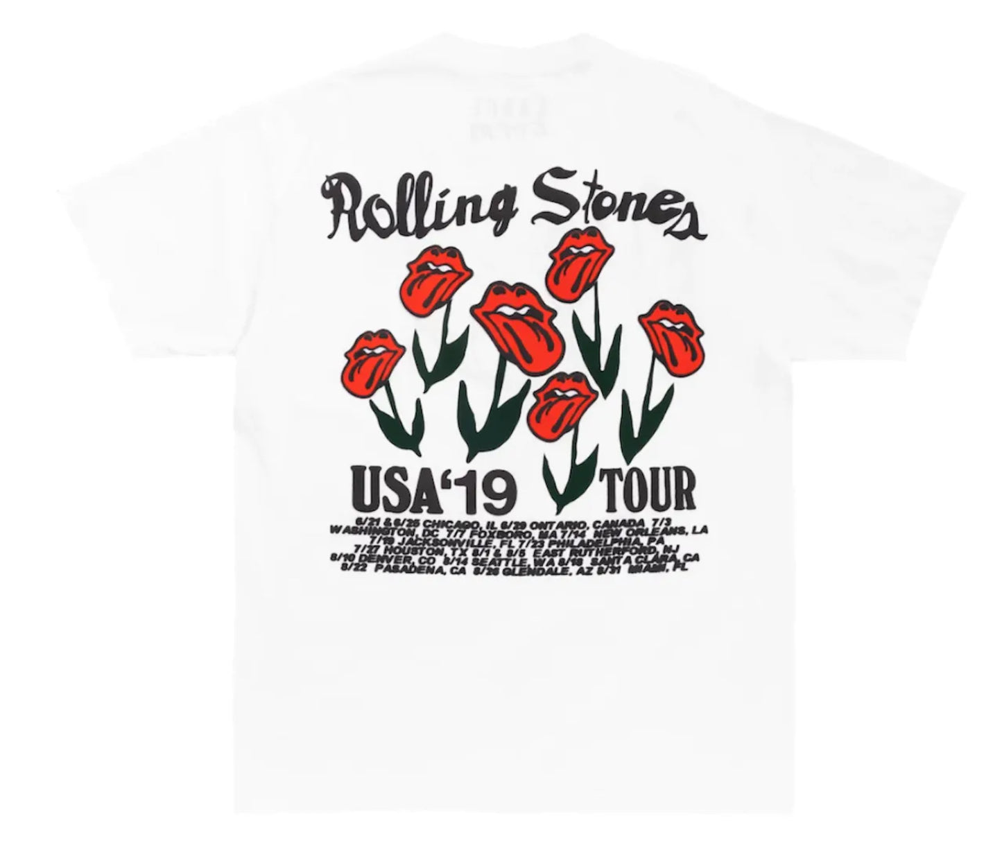 Cactus Plant Flea Market Rolling Stones Strange Plant T-Shirt (White)