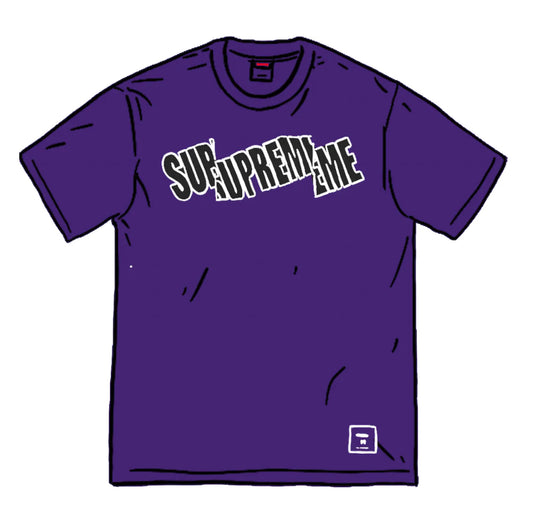 Supreme Cut Logo S/S Top Purple