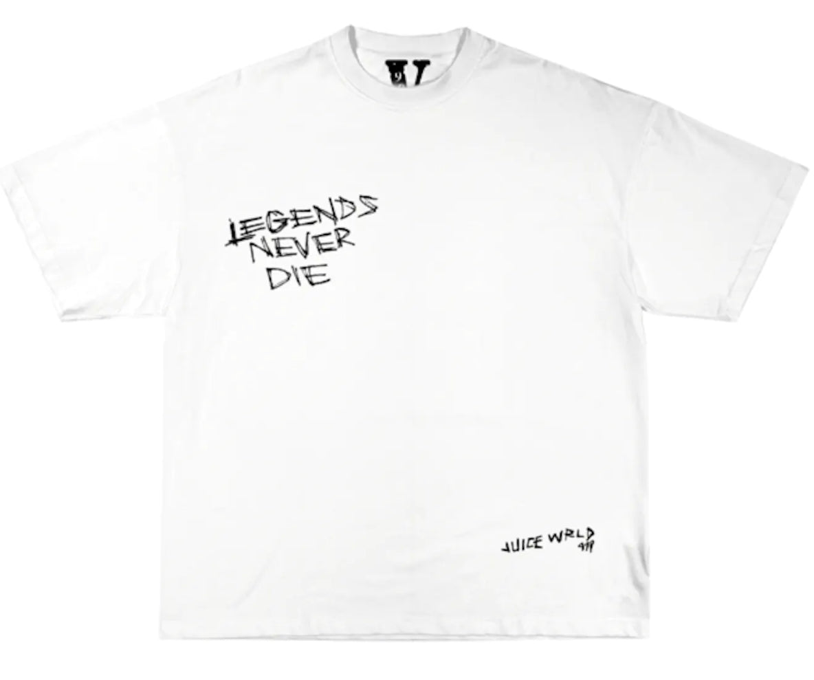 Juice Wrld x Vlone Legends Never Die Tee White