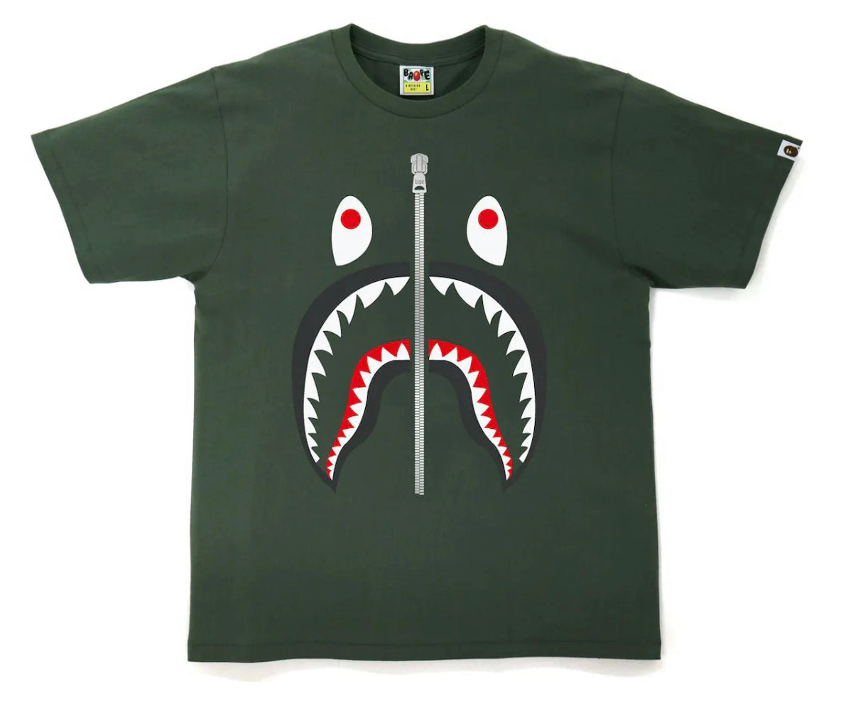 BAPE Shark Tee (FW21) Olivedrab