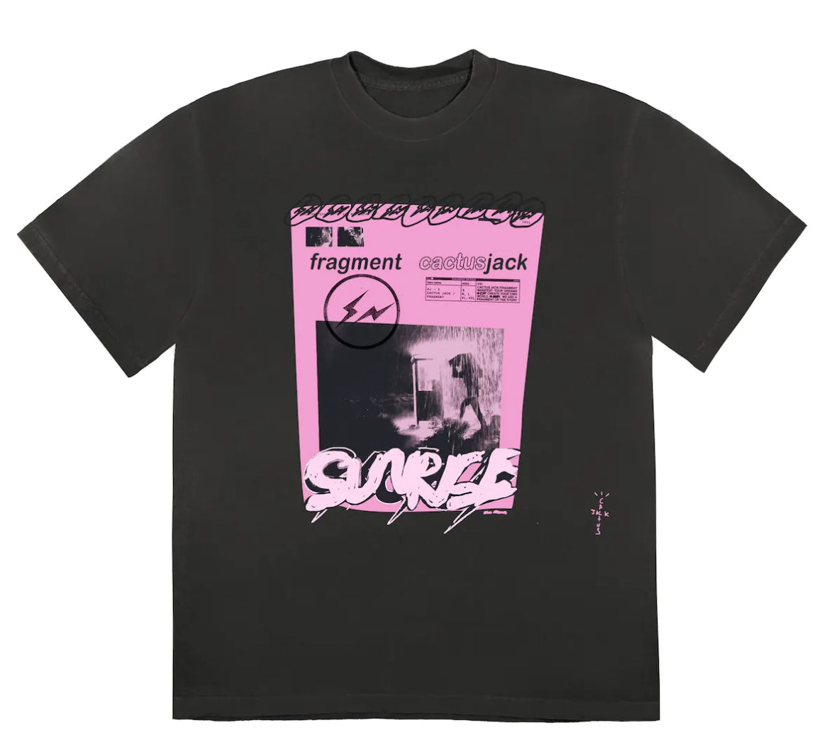 Travis Scott Cactus Jack For Fragment Pink Sunrise Tee