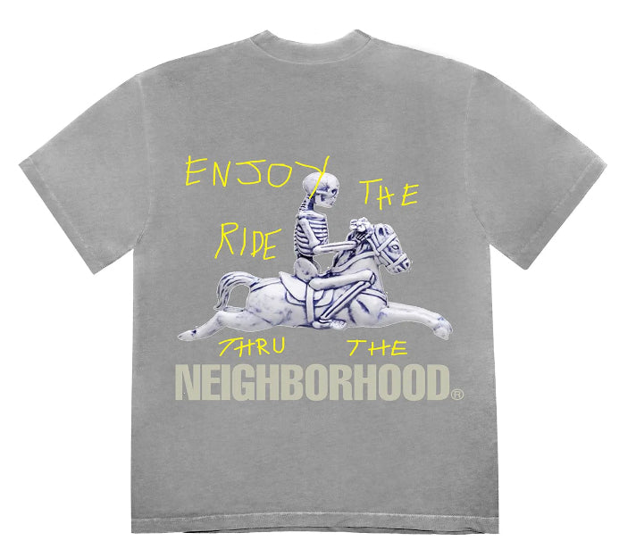 Travis Scott Cactus Jack x Neighborhood Carousel Tee Grey