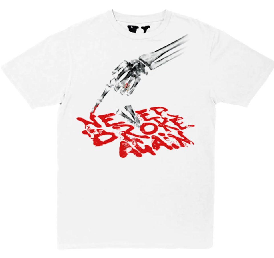 Vlone x Never Broke Again Bones Tee White