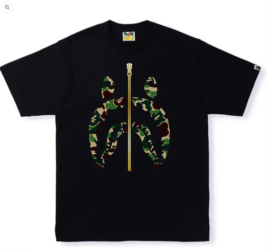 BAPE ABC Camo Shark Tee Black/Green